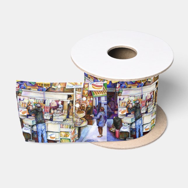Hot Dog God, New York City Satin Ribbon (Spool)