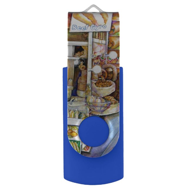 Hot Dog God, New York City USB Flash Drive (Front Vertical)