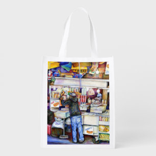 Hot Dog God, New York Reusable Grocery Bag