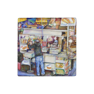 Hot Dog God, New York Stone Magnet