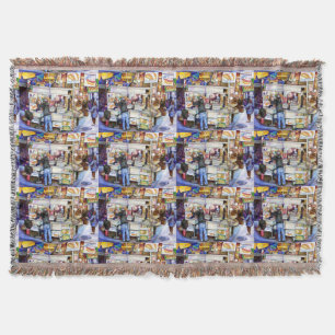 Hot Dog God, New York Throw Blanket