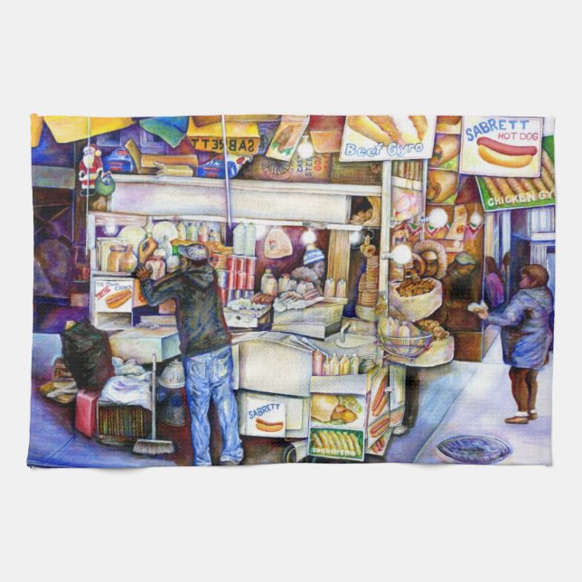 Hot Dog God< New York Towel (Horizontal)