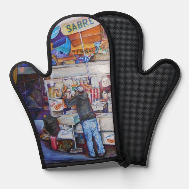 Hot Dog God Oven Mitt (Front/Back)