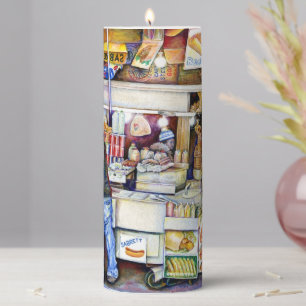 Hot Dog God Pillar Candle