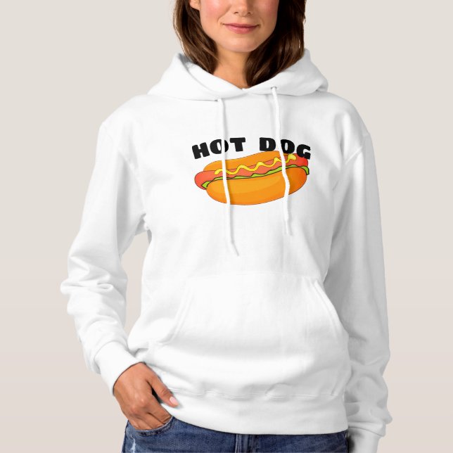 Hot Dog Hoodie - Funny BBQ Animal Sweatshirt (Front)