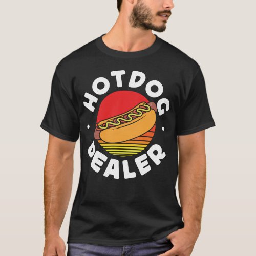 Hot Dog Hot Dog Dealer Retro T_Shirt