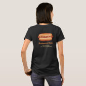 Hot Dog Illustration Custom Fast Food Restaurant T-Shirt (Back Full)