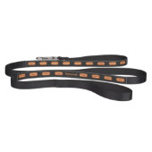 Hot Dog Illustrations On Dark Color And Pet's Name Pet Leash (Full)