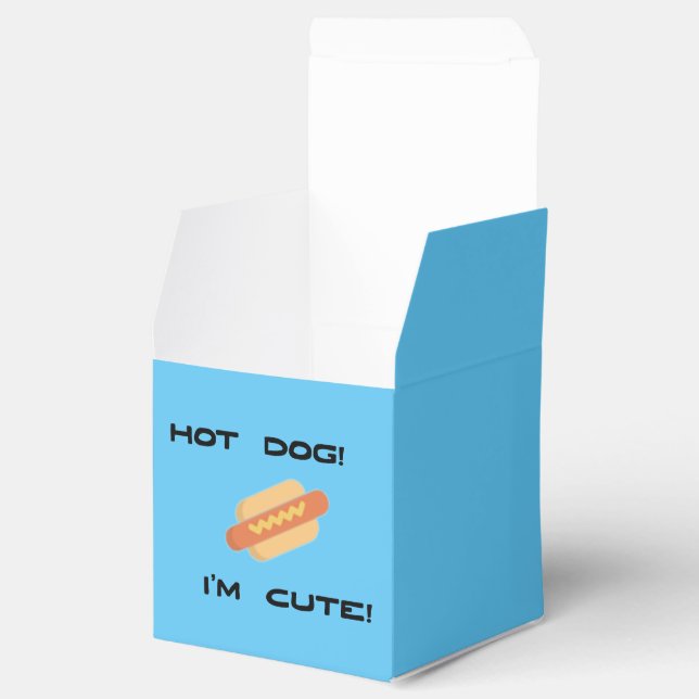 Hot Dog I'm Cute Favor Boxes (Opened)
