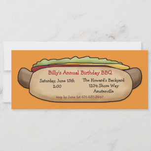 Hot Dog Invitation
