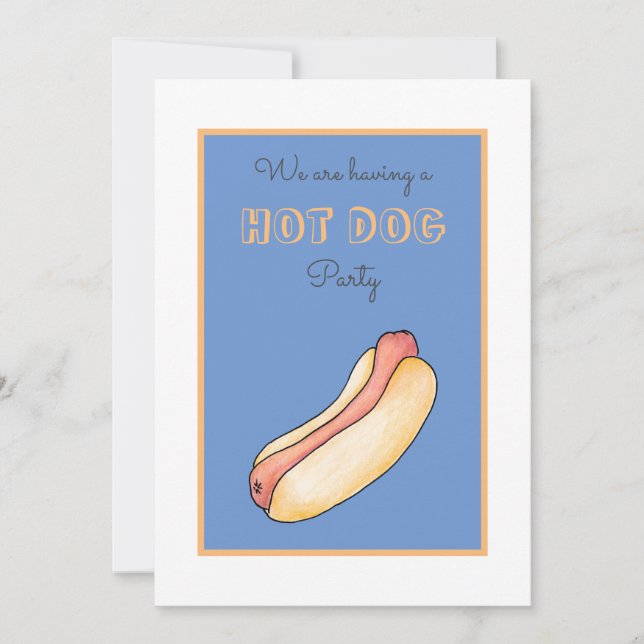 Hot dog invitation (Front)