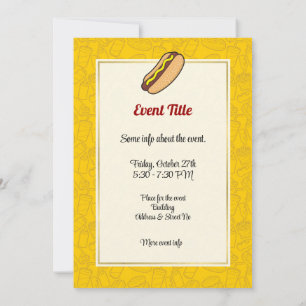 Hot Dog Invitation