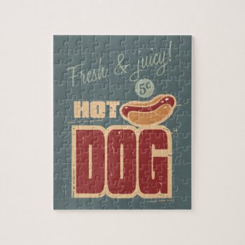 Hot Dog Jigsaw Puzzle by CaptainScratch at Zazzle