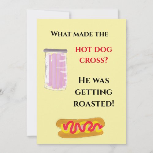 hot dog joke have a laugh at this  invitation