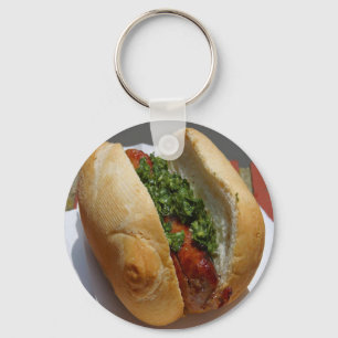 Hot Dog Keychain