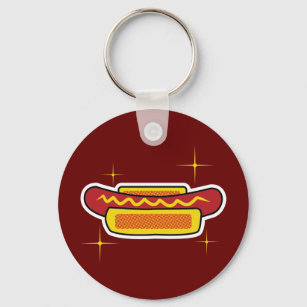 Hot Dog Keychains - No Minimum Quantity