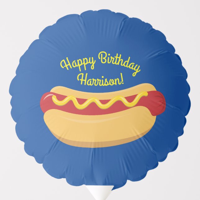 Hot Dog Kids Birthday Party Cook Out Cute Balloon (Front)
