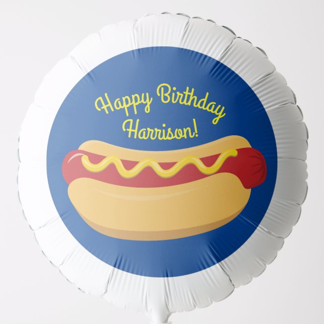 Hot Dog Kids Birthday Party Cook Out Cute Balloon (Front)