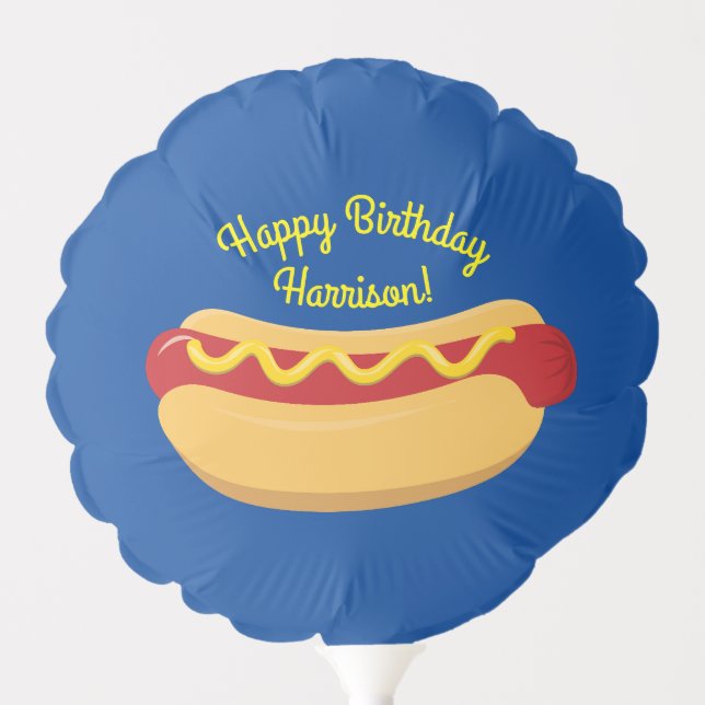 Hot Dog Kids Birthday Party Cook Out Cute Balloon (Front)