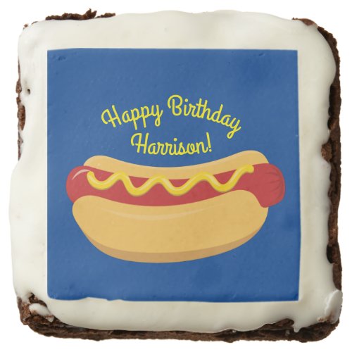 Hot Dog Kids Birthday Party Cook Out Cute Brownie