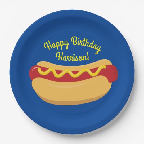 Hot Dog Kids Birthday Party Cook Out Cute Paper Plates