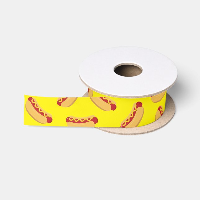 Hot Dog Kids Birthday Party Cook Out Cute Satin Ribbon (Spool)