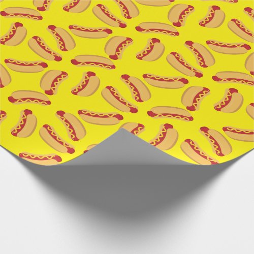 Hot Dog Kids Birthday Party Cook Out Cute Wrapping Paper