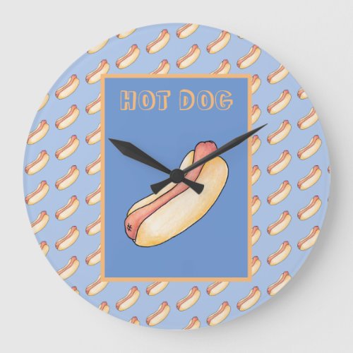 Hot dog large clock