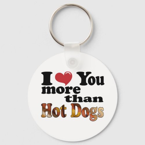 Hot Dog Love Keychain