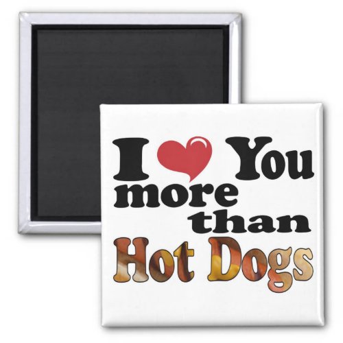 Hot Dog Love Magnet