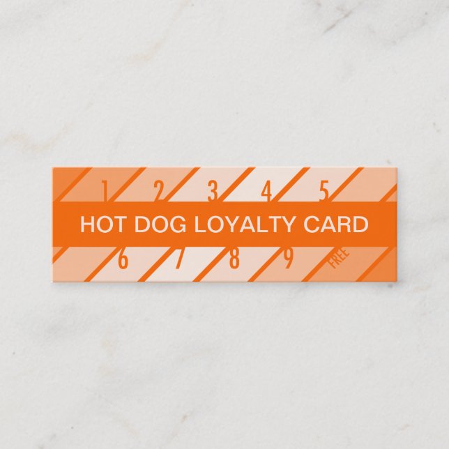 hot dog loyalty card (retrograde) (Front)