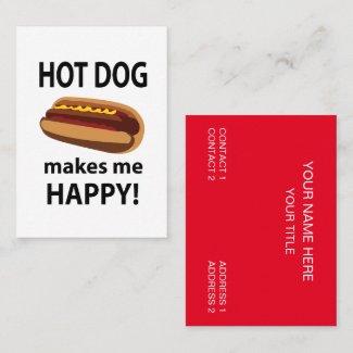 Hot Dog Makes Me Happy Hot Dog