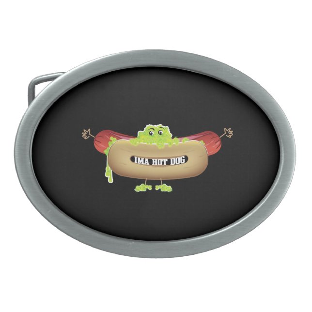 HOT DOG MAN BELT BUCKLE (Front)