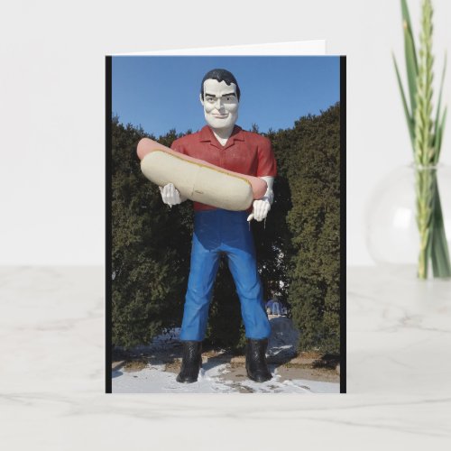 HOT DOG MAN BIRTHDAY GREETING CARDS