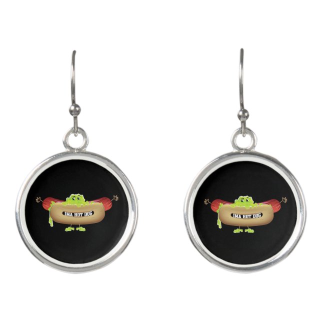 HOT DOG MAN EARRINGS (Front)