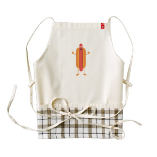 Hot Dog man Zazzle HEART Apron