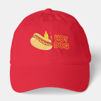 Hot Dog Mustard Ketchup Condiments Personalized Hat