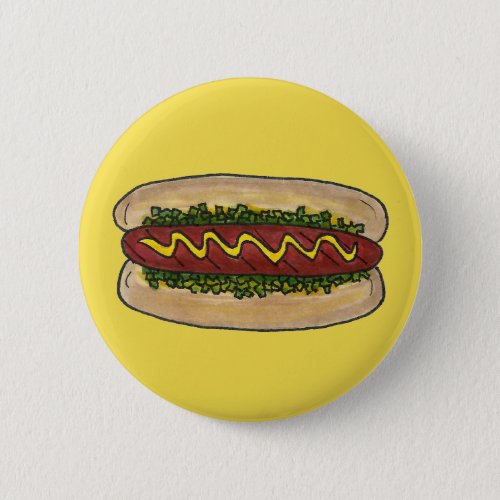 Hot Dog Mustard Relish Frankfurter Hotdog Weiner Button