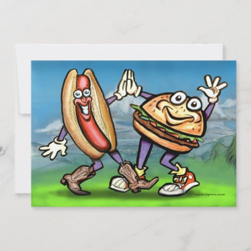 Hot Dog n Hamburger Card