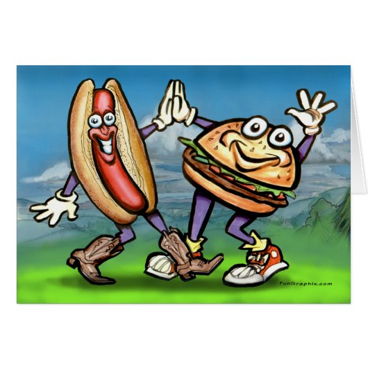 Hot Dog n Hamburger Cards (Front Horizontal)