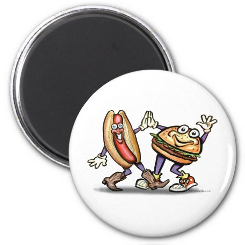 Hot Dog n Hamburger Magnet