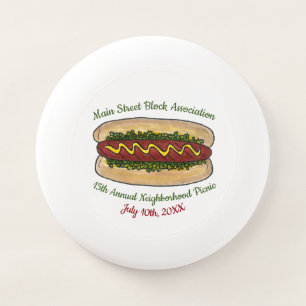 Hot Dog Neighborhood Reunion Picnic Cookout Party Wham-O Frisbee