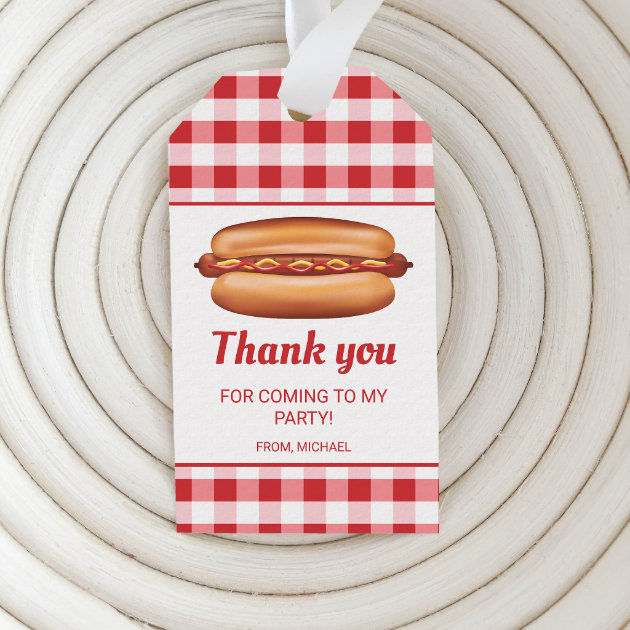 Hot dog sale tags
