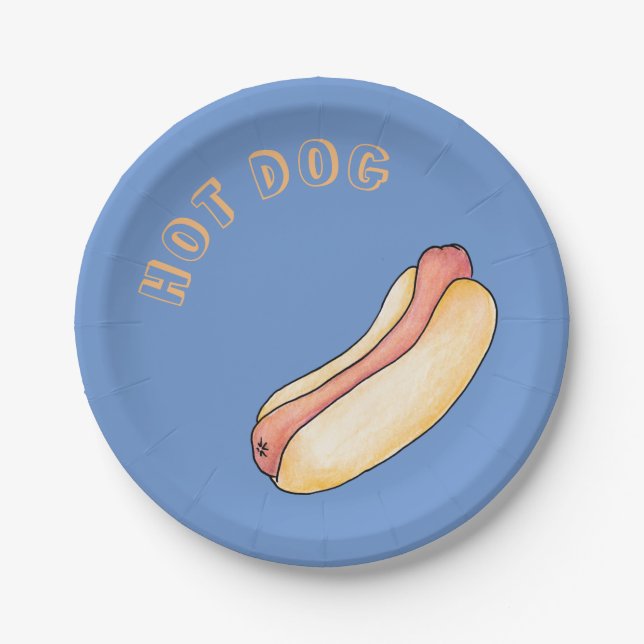 Hot dog paper plates (Front)