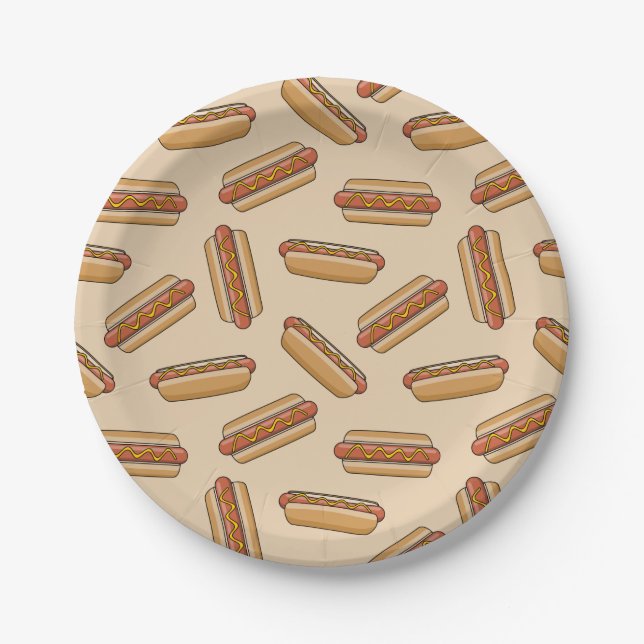 Hot dog paper plates (Front)