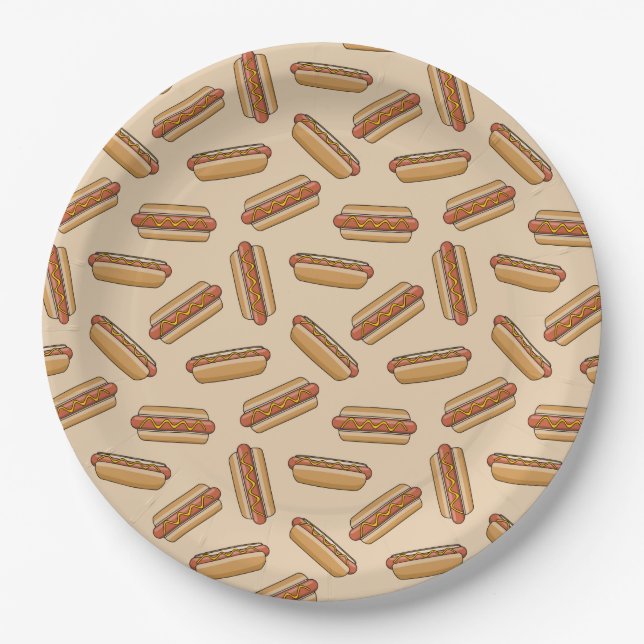 Hot dog paper plates (Front)