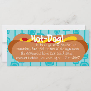 Hot Dog! Party Invitation