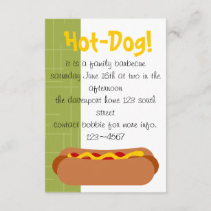Hot Dog! Party Invitation