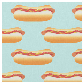 Hot Dog Pattern Fabric