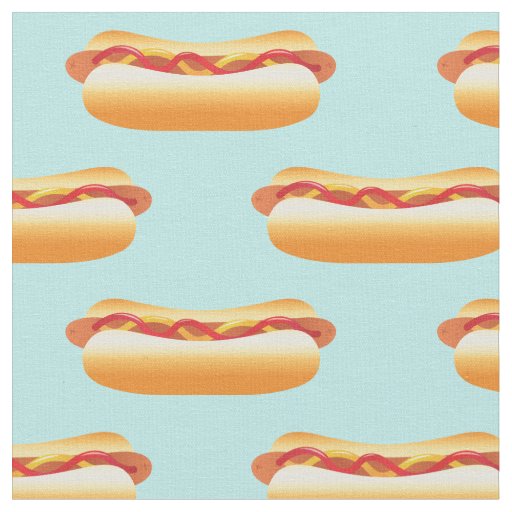Hot Dog Pattern Fabric